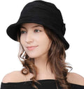 1920S Vintage Cloche Bucket Hat Packable Ladies Church Derby Party Fashion Floopy Winter 55-64CM